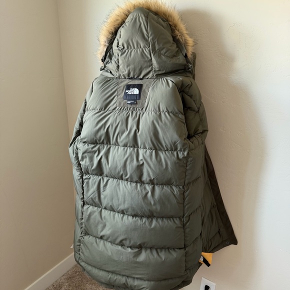 The North Face Women’s Coat M Green DryVent Artic Parka 550 Goose Down Jacket - Picture 9 of 15